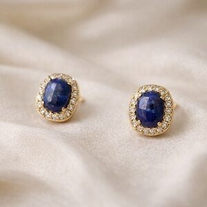 Kate Spade New York Lapis Halo Stud Earrings